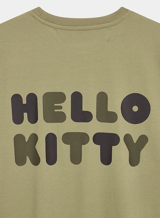 Футболка OPEN YY Hello Kitty x YY T-Shirt Khaki