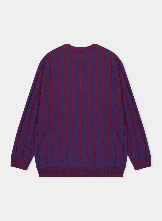 Свитер YESEYESEE Stipe Knit Pullover Navy