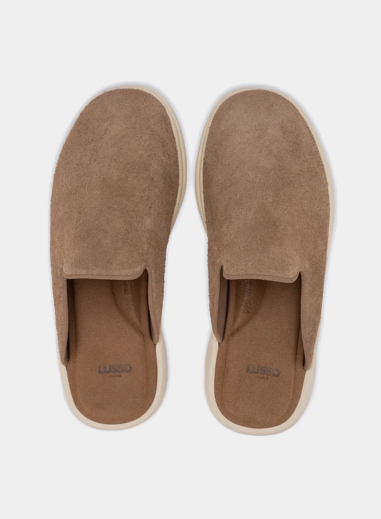 Сабо LUSSO CLOUD Pelli Hairy Suede - Chestnut / Shortbread
