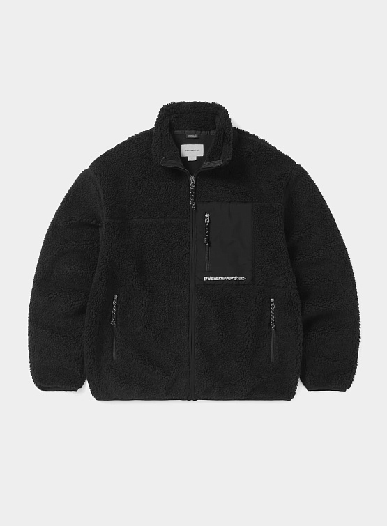 Флисовая куртка thisisneverthat SP Sherpa Fleece Black