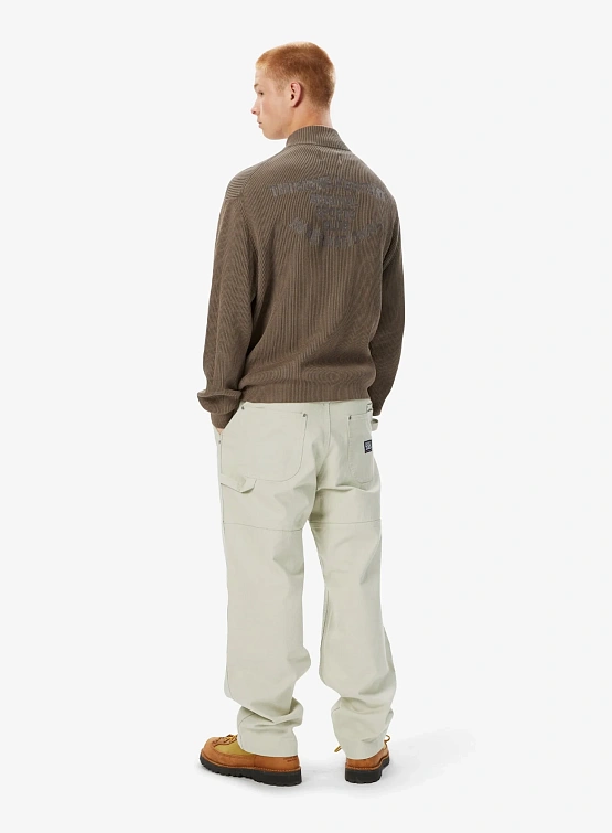 Кардиган thisisneverthat Washed Full Zip Cardigan Grey