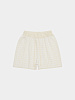 Женские шорты AMOMENTO Boucle Logo Shorts Cream