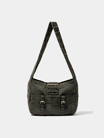 Сумка OPEN YY Stud Messenger Bag Charcoal