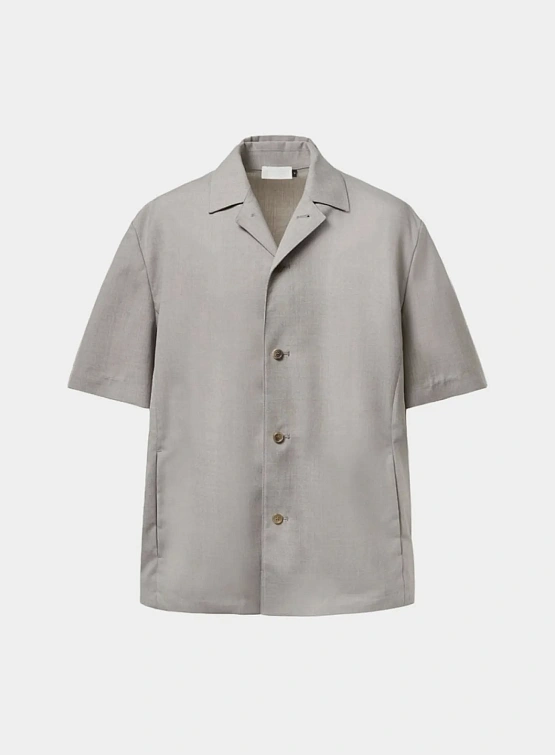Рубашка AMOMENTO Wool Button Up Beige