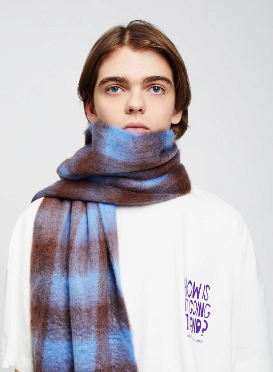 Шарф BONSAI Mohair Check Scarf Multicolor