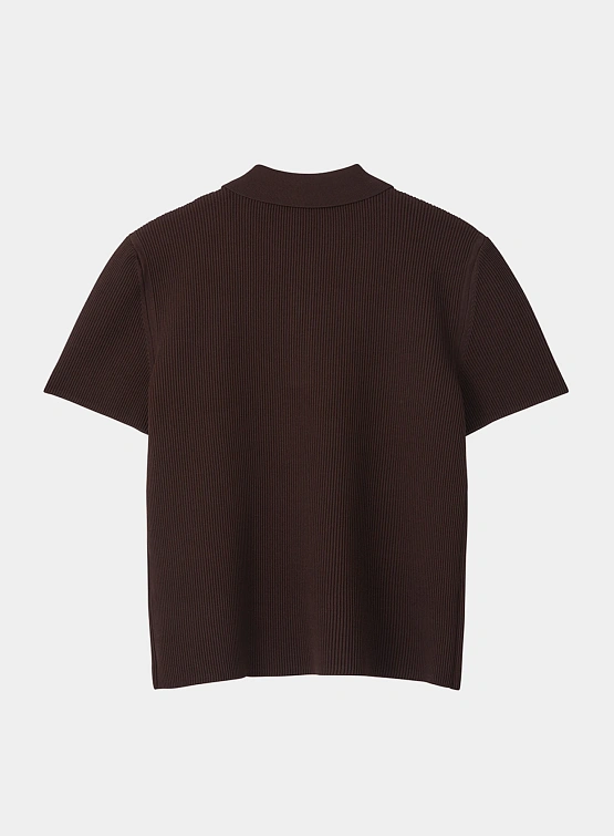 Поло Recto Compact Knit Classic Dark Brown