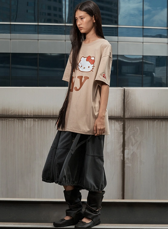 Футболка OPEN YY Hello Kitty x YY T-Shirt Beige