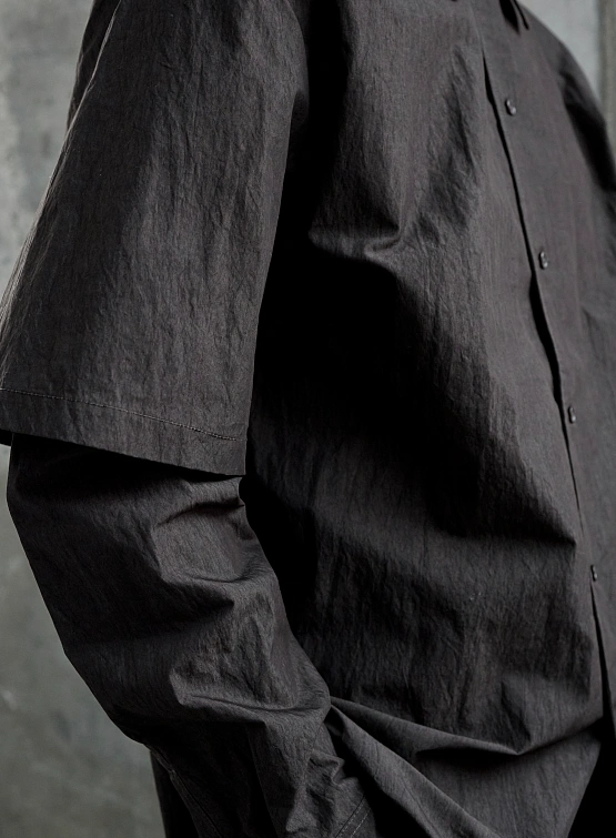 Рубашка Han Kjøbenhavn Two-Layered L/S Dark Grey