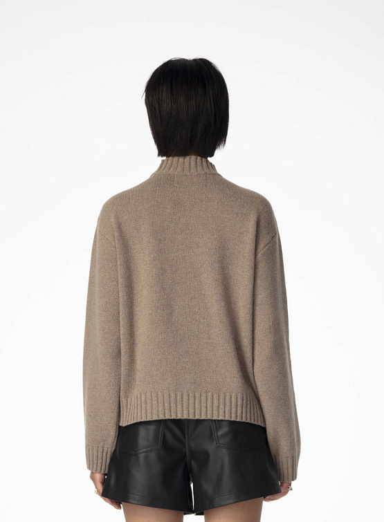 Женский свитер Han Kjøbenhavn High Neck Knit Cashmere Brown