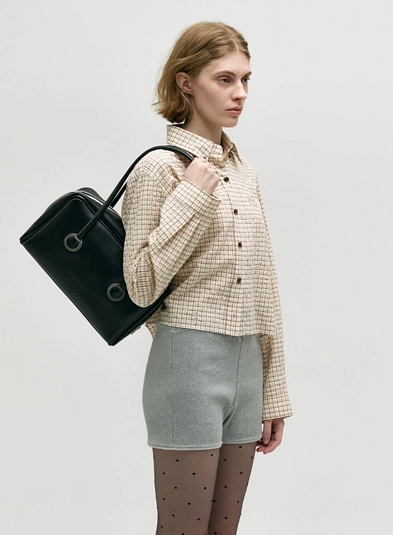 Женская сумка MARGESHERWOOD Soft Boston Black Plain