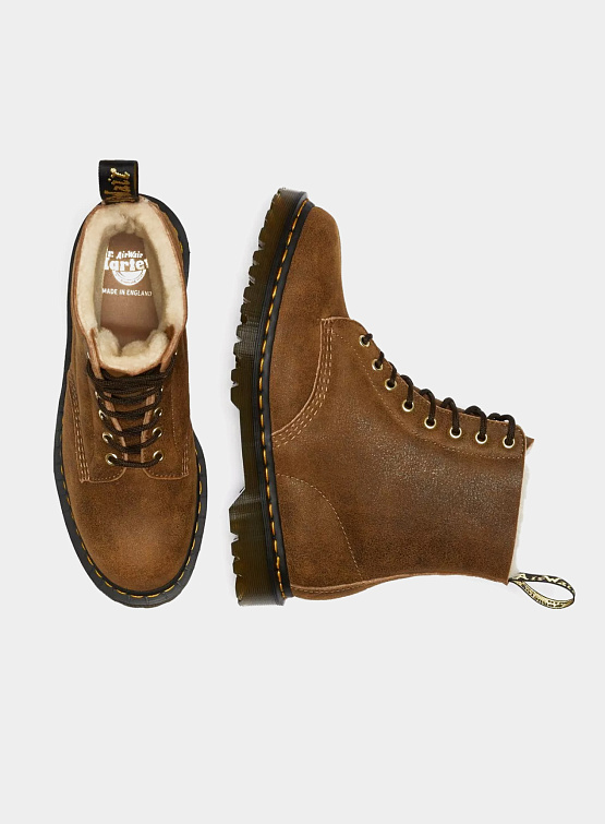 Ботинки Dr. Martens 1460 Pascal Shearling Ankle Boots Chestnut