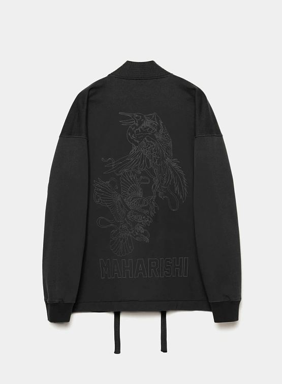 Кимоно MAHARISHI 1495 Crow & Heron Sweat Kimono Black