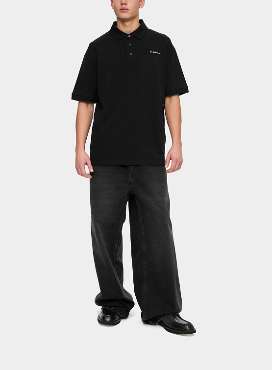 Футболка Han Kjøbenhavn Pique Polo Tee Black