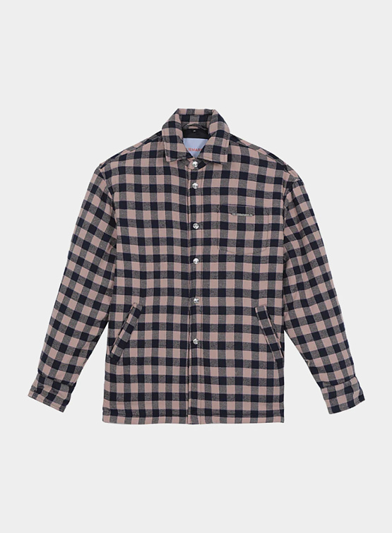 Рубашка Bluemarble Plaid Padded Overshirt Navy