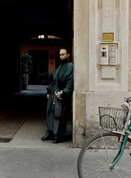 Женская Юбка Open YY Pleated Wrap Maxi Grey