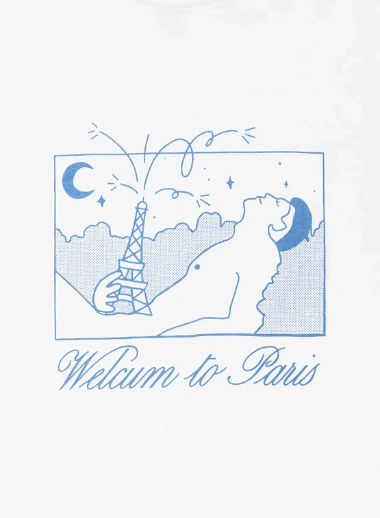 Футболка Carne Bollente Welcum to Paris White