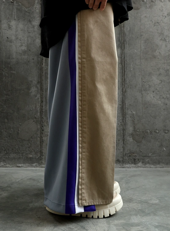 Брюки FACETASM Jersey Merging Chino Beige