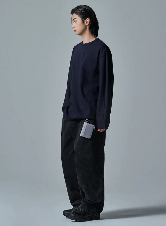 Кардхолдер JUUN.J Nylon Zip Card Holder Grey