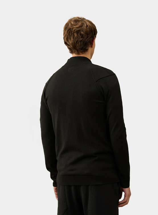 Кардиган C.P. Company Lens-detail Knitted Black