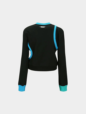 Женский свитшот Andersson Bell Clover Deconstruct Slit Black