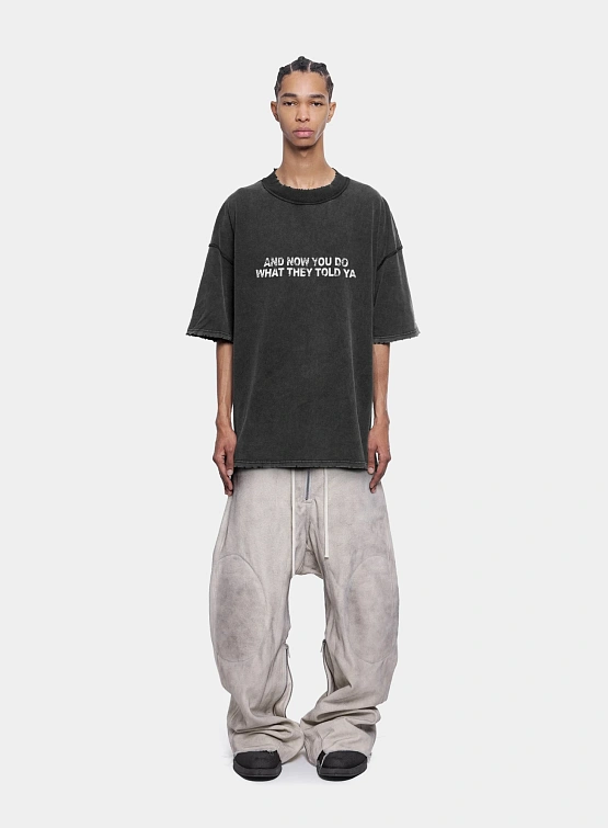 Футболка ARNODEFRANCE Vintage 'Told YA' Washed Black