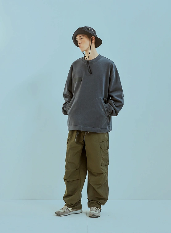 Свитшот Uniform Bridge M65 Fishtail Sweatshirts Charcoal