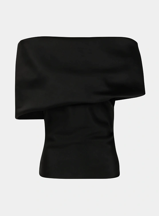 Женский топ entire studios Barge Black Sateen