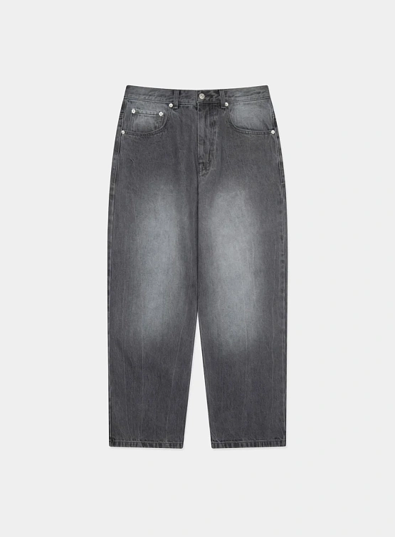 Джинсы LMC Washed Stitch Denim Wide Grey