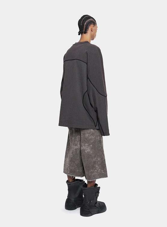 Свитер ARNODEFRANCE Biker Sweater Washed Grey