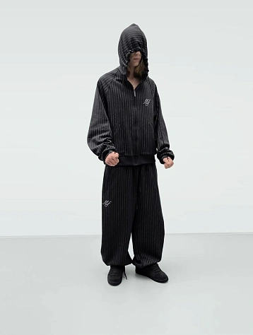 Брюки MADFRENZY Striped Stitch Black