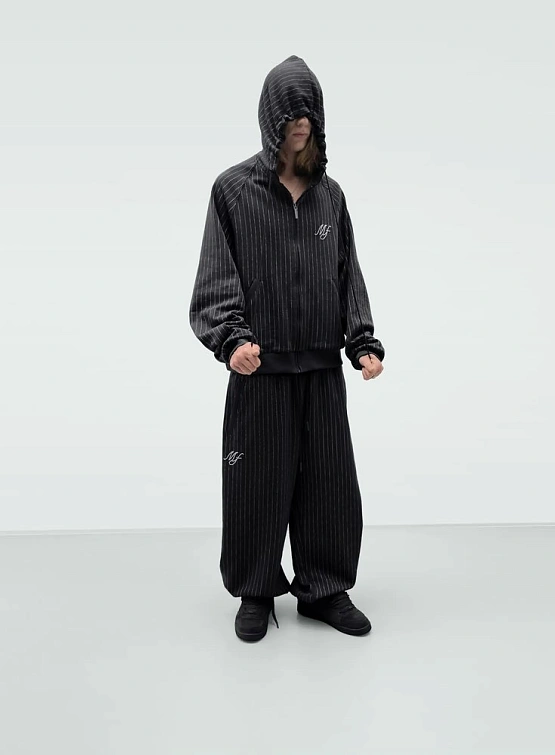 Зип-худи MADFRENZY Striped Black