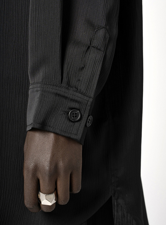 Женская рубашка Han Kjøbenhavn Fluid Long Shirt Black