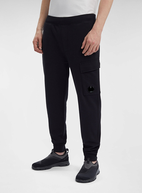 Брюки C.P. Company Diagonal Raised Fleece Black