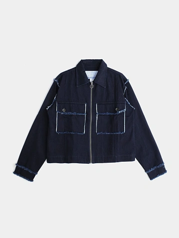 Джинсовый овершот Jungles Jungles Distressed Trucker Denim