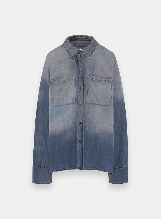 Рубашка ALCHEMIST Titan Shirt Dirty Medium Indigo