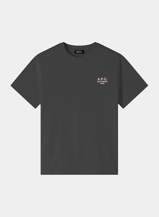 Футболка A.P.C. Standard Rue Madame Antracite/Rose
