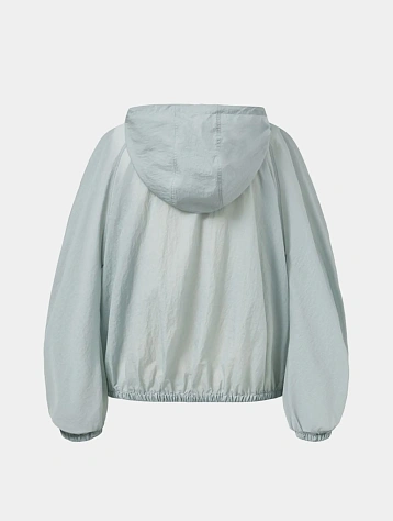 Ветровка AMOMENTO Sheer Nylon Raglan Hooded Blue