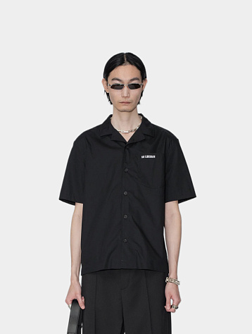 Рубашка Han Kjøbenhavn Logo Camp-Collar Shirt Black