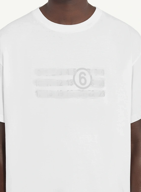 Футболка MM6 Maison Margiela Numeric White