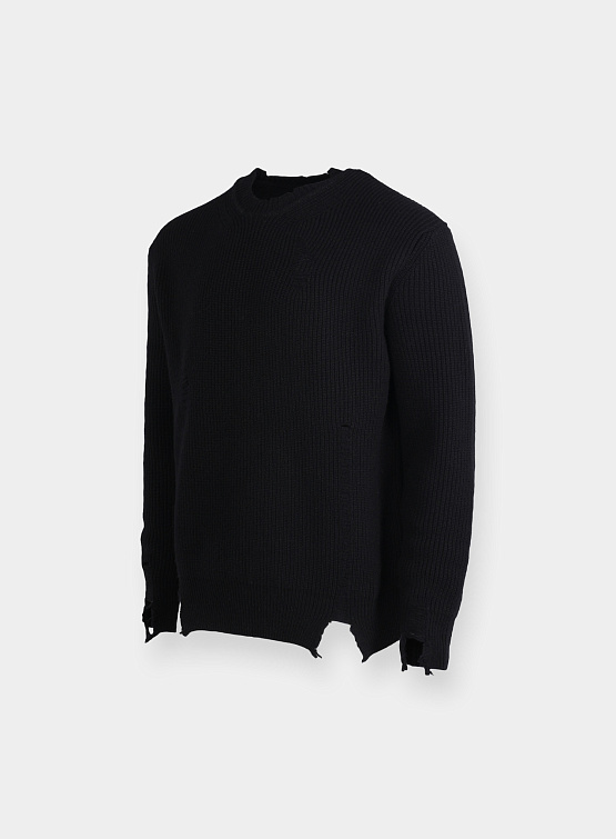 Свитер System Wool Blend Destroyed Knit Top