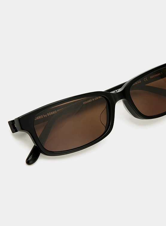 Очки Bonnie Clyde Boyfriend 2 Black & Brown Lens
