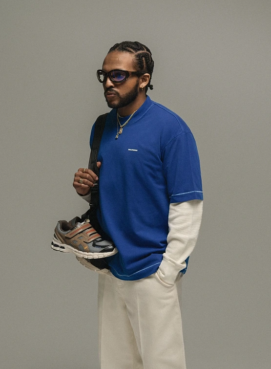 Футболка HAL STUDIOS Micro Logo T-Shirt Cobalt