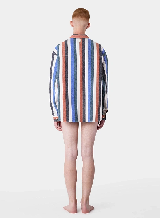 Рубашка Sunnei Over Shirt With Pockets Flannel Multicolor