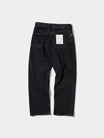 Джинсы Uniform Bridge Pin Tuck Wide Denim Black Washed