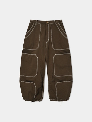 Брюки ANGLAN Spread Panel Twill Work Brown