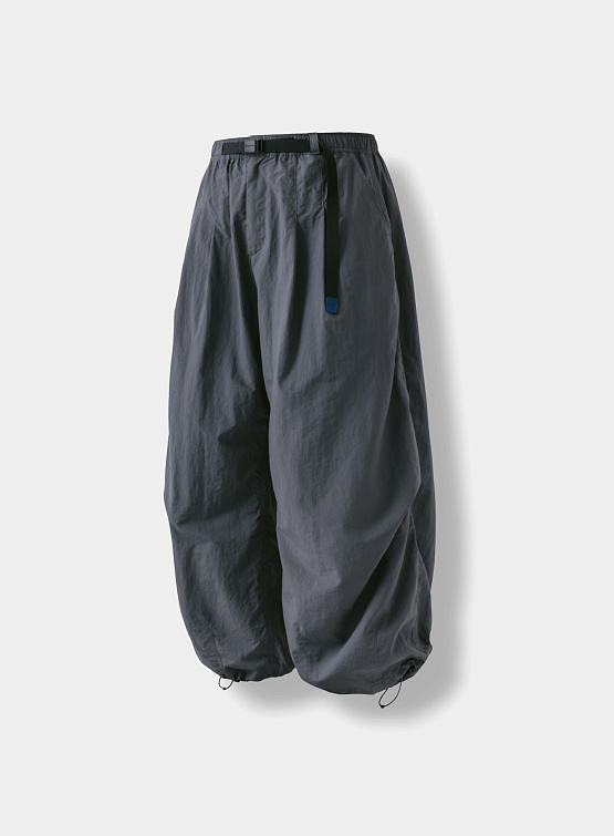 Брюки ANGLAN Nylon Tuck Belt String Balloon Pants Grey