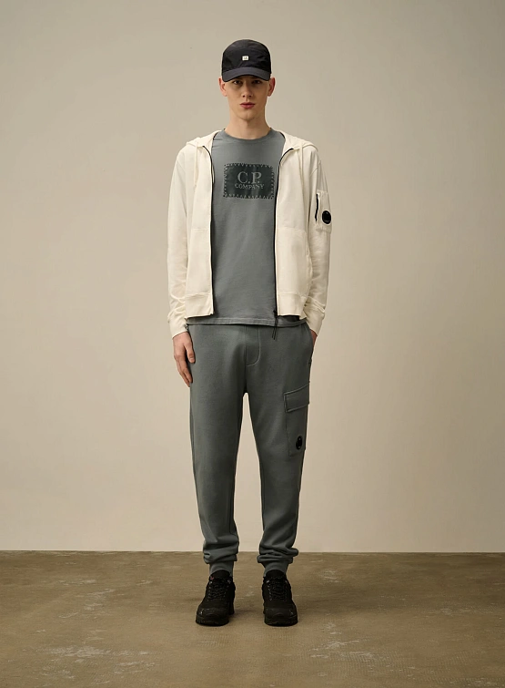 Брюки C.P. Company Diagonal Raised Fleece Lens Stormy Weather