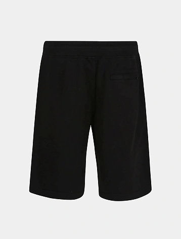 Шорты C.P. Company Cotton Diagonal Fleece Logo Black