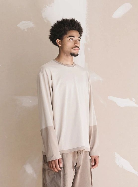 Лонгслив Satta LS Contrast Top Light Stone