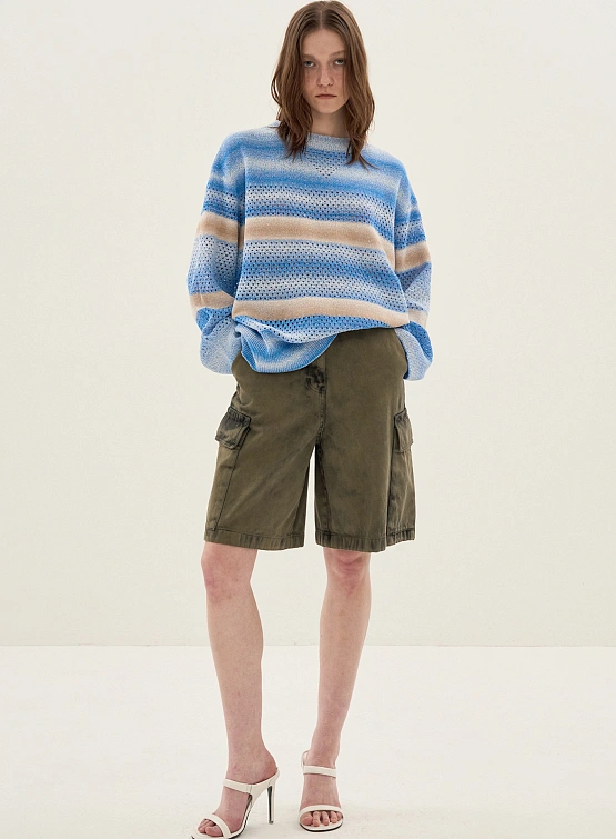 Женские шорты System Washed Cargo Charcoal Grey